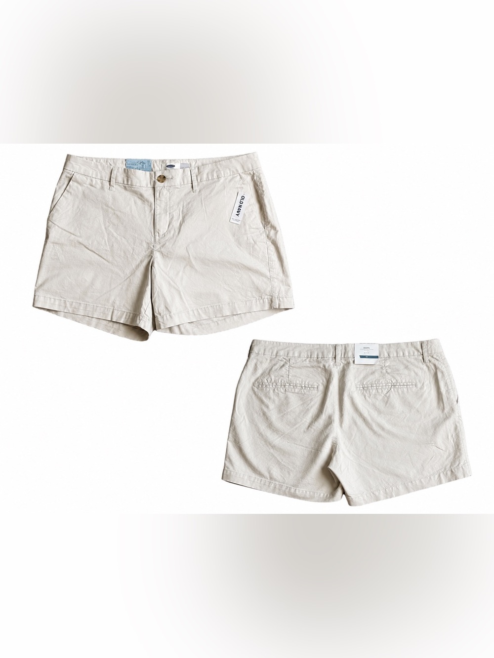 NWT Old Navy Chino Shorts - Cream Beige - 12